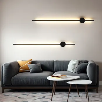 NOI Nordic minimalist Elegant, modern, living dormitor camera linia de perete de lumină Personalitatea creatoare coridor, culoar LED lampă de perete