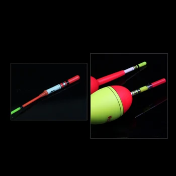 10Pc Pescuit Float Stick de Lumină Verde / Rosu Costum Pentru CR322 Baterii LED Luminos plutitor Pentru Apa Întunecată Noapte de Pescuit A179