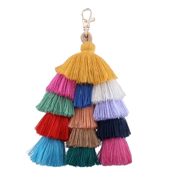 2018 colorate pom pom ciucuri Boem sac cuier Geanta Accesorii Geanta de plaja din paie sac geantă de mână de haine de vară Decor