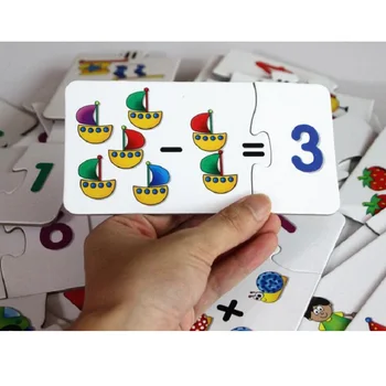 Educație timpurie de Învățare aritmetică Numărul de adunare și scădere puzzle de învățare materiale didactice 3-4 ani
