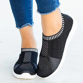 Pantofi Casual femei adidași 2021 modă de culoare solidă adidasi de mers pe jos ușor respirabil femei pantofi femei plus dimensiune