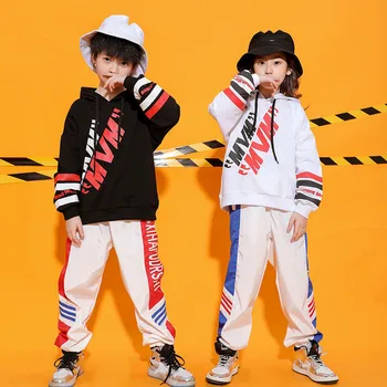 Pentru 4 -16 Ani Copii 2 piese Costume de Haine de Copii Haine de Bumbac hiphop Streetwear Dans Set Sport pentru Băieți și Fete Costume