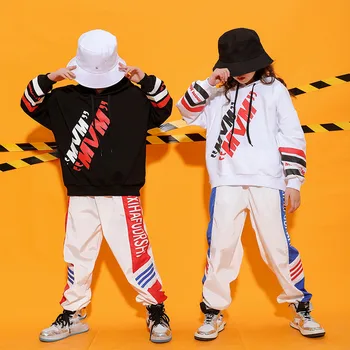 Pentru 4 -16 Ani Copii 2 piese Costume de Haine de Copii Haine de Bumbac hiphop Streetwear Dans Set Sport pentru Băieți și Fete Costume