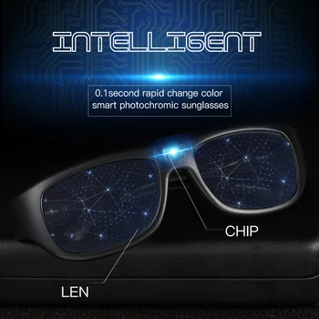 2020 Inteligent Reglaj Bărbați ochelari de Soare Polarizat Fotocromatică Auto Darkenning Ochelari de Soare ochelari de Soare de Conducere Solar de alimentare