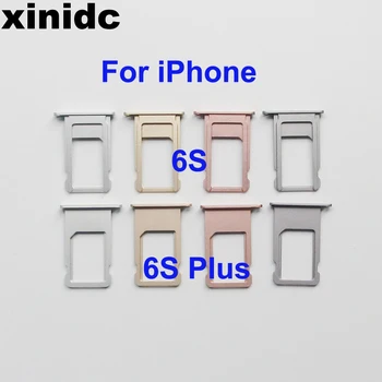 Xinidc 50 buc SIM Card Tava Suport Pentru iPhone 6S 6S Plus Gri, Rose de Aur Argint Aur Sim Tray Holder Piese de schimb