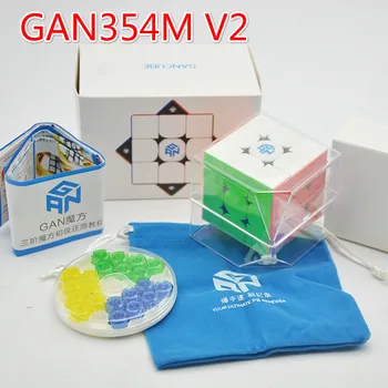 Gan 354m V2 Explorer 3x3x3 Magico Cuburi Magnetice Gan354 V2 M Viteza Puzzle Cub pentru ACA Profesionale GAN 354 M V2