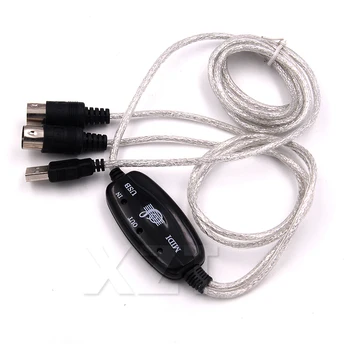 1buc USB IN-OUT Cablu MIDI Convertor PC la Tastatură Muzică Adaptor de Cablu mai noi de vânzare fierbinte