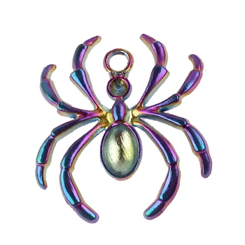 20BUC Culoare Curcubeu Gotic Spider Farmecele pentru Handmade Colier Pandantiv Bijuterii 23605