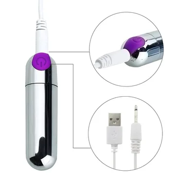 Glont Vibrator USB Reîncărcabilă 10 Viteza Butt Plug Anal rezistent la apa G-spot Masaj Adult Produse Jucarii Sexuale pentru Femei