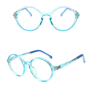Copii anti-albastru ochelari de Lumină Albastră Copii Optice Cadru Băiat Fată de Calculator Transparent Blocarea Anti Reflexie UV Ochelari de vedere