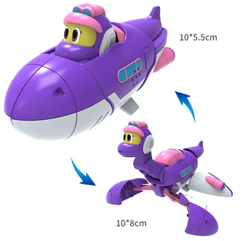 Cele mai noi 3pcs/set ABS Min Deformare Gogo Dino Cifrele de Acțiune de Transformare Mașină de Avion Dinozaur jucării pentru Copii Cadouri