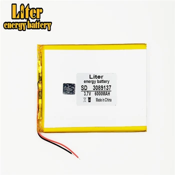 Baterie litiu-polimer 3.7 V 3089137 tableta baterie de 6000 mah reîncărcabilă universală pentru tableta pc de 8 inch 9 inch 10inch