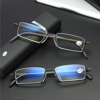 Noi anti-albastru cadru jumătate high-end stilou titularul de ochelari de citit TR90 material fierbinte de vânzare ochelari cu ambalaj