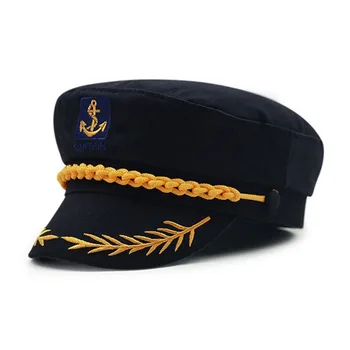 1 Buc Militare Nautice Pălăria Albă Pălăria Căpitan De Marină Capac Marin Skipper Marinar Capac Costum Adult Petrecere Rochie Fancy Palarie Unisex