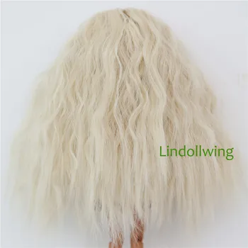 9-10 inch Blyth Peruca Lunga, Blonda Parul Cret
