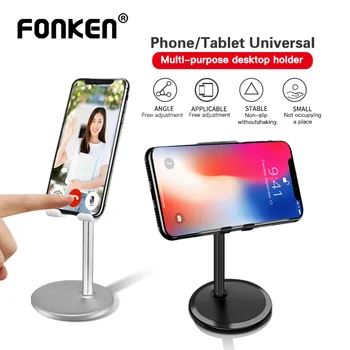 FONKEN Birou Telefon Mobil Stand Metal Desktop Smartphone Titularul Ședință de Birou Suport Reglabil Unghi de Telefon Mobil Standuri
