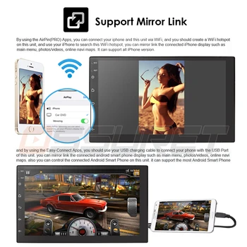 2Din Android Auto Multimedia Player Radio 7