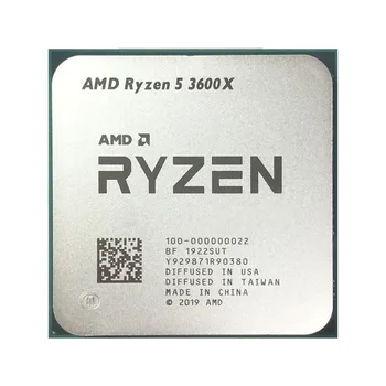 Folosit CPU pentru AMD Ryzen 5 3600X R5 3600X 3.8 GHz Six-Core Doisprezece-Fir CPU Procesor 7NM 95W L3=32M 100-000000022 Socket AM4