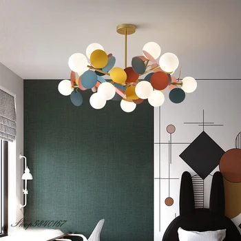 Europa de Artă Pandantiv Lumini Colorate Ramură Agățat Lămpi pentru Camera de zi Dormitor Lămpi Loft Home Decor de Interior, Corpuri de Iluminat