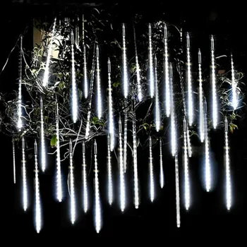 Ploaie de meteoriți a CONDUS Lumini Șir 30/50cm 8 Tub de Vacanță lămpi Din/în aer liber, Grădină, Terasă Xmas Petrecere de Craciun Ghirlanda Decor