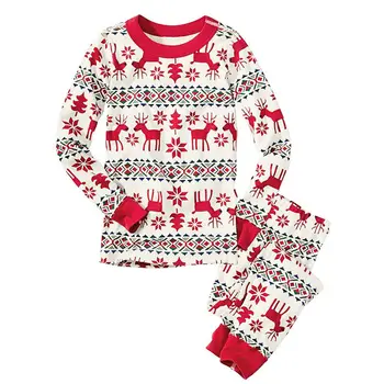 De crăciun, Familia Pijama Set de Haine de Crăciun Părinte-copil Costumul Acasă Sleepwear Copil de Tata, Mama, de Potrivire de Familie Utilaje