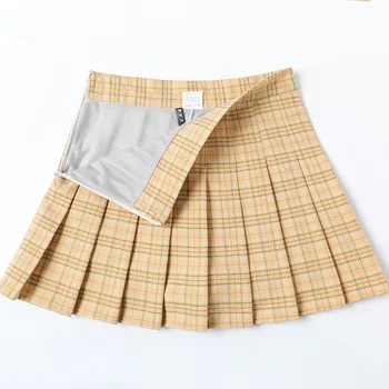 2020 Uniformă cu Interior pantaloni Scurți, Chiloți pentru Badminton Fete Majoreta Un Grilaj Fusta Scurta cu Talie Înaltă Plisata Fusta de Tenis