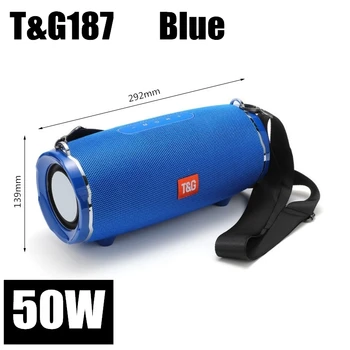 4400mAh Wireless bluetooth speaker portabil sunet coloana impermeabil în aer liber difuzor de mare putere 50W cu radio FM, USB, AUX Boombox