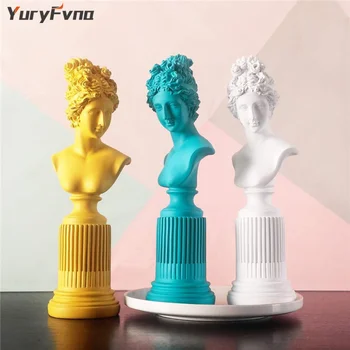 YuryFvna Roman Mitul Zeiței Venus, Cap, Bust Portrete Statuie Rășină Meșteșugul Continental Decor Acasă