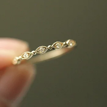 Aur de 14K Culoare 2 Carate VVS2 Inel cu Diamant pentru Femei Anillos Piatră prețioasă Bizuteria 14K Moda de Nunta Inel cu Diamant Fata