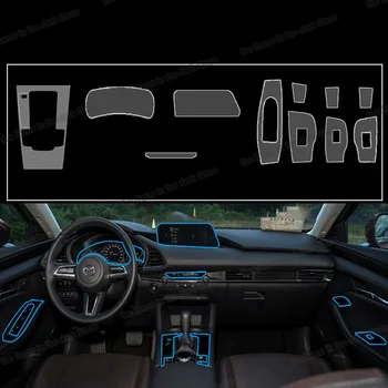 Lsrtw2017 transparent interior masina tabloul de bord de navigare gps cu ecran de viteze panou anti-zero film pentru mazda3 axela 2019 2020 2021