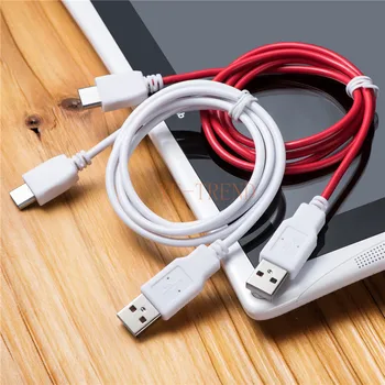DHL 100BUC Portabil 1M 3FT 6.5 ft 2M USB Data Cable Cablu de Încărcare Încărcător cablu de date USB pentru Nabi DreamTab Comprimat Copii Rosu