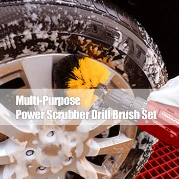 5Pcs/Set Power Scrubber Burghiu Perie Auto Cauciuc Roata Perie Auto Detaliază Perii Pentru Cada Faianta Suprafețe de Curățare Mașină de Spălat Instrumente