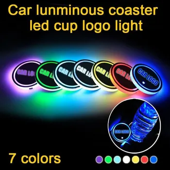 2X Pentru Infiniti g35 g37 fx35 fx37 f50 q50 q70 qx56 qx60 qx50 ex35 Led Logo Car Cup lumini Luminos Coaster Băuturi Titularii de lumina