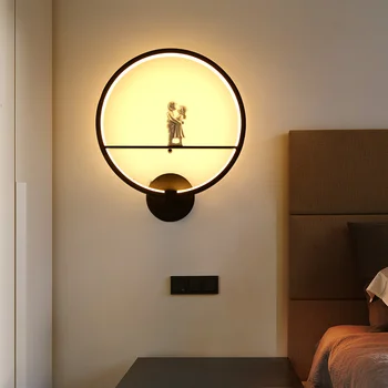 Modern Lămpi de Perete de artă înger Nordic creative pentru camera de zi dormitor noptieră iluminat suportul de Mare putere cu led-uri luciu Acasa Dero