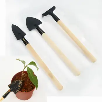 3PCS Mini Unelte de Grădinărit Set Lopata+Rake+Spade Plante Suculente în Ghiveci Flori, Unelte de Gradina