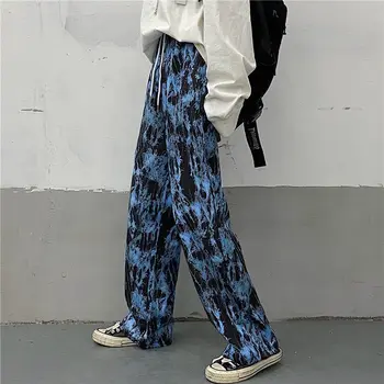 Pantaloni Casual Femei Plus Dimensiune 4XL Harajuku Chic All-meci de zi cu Zi Design Largi Colegiul Doamna Pantaloni Drepte Estetice Cordon