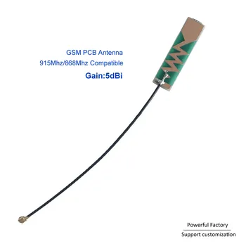 IPEX U. FL RF1.13 cablu Coaxial 5dBi Interne 915Mhz 868Mhz Flexibil GSM antena PCB 10BUC / lot