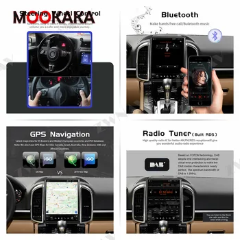 Android 9.0 10.4 Inch Tesla Stil GPS Auto Navigatie Pentru Porsche Cayenne 2011-2018 Auto Stereo Radio Capul Unitate Multimedia Player