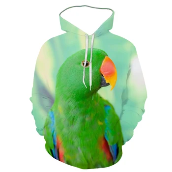 Papagal serie nouă hanorac confortabil primăvara și toamna animal 3D digitale de imprimare de moda fierbinte element de vânzare