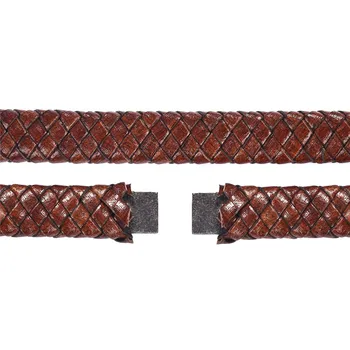 En-gros de 12x6mm Autentice din Piele de Cablu Pentru DIY Bărbați Brățară Bijuterii de Luare Plat Cablul Panglica Accesorii Constatările Cadou Handmade