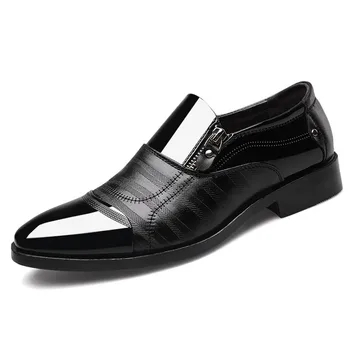 Afaceri De Lux Oxford Din Piele Pantofi Pentru Bărbați Respirabil Cauciuc Formale Pantofi Rochie De Birou De Sex Masculin Nunta Apartamente Încălțăminte Mocassin Homme
