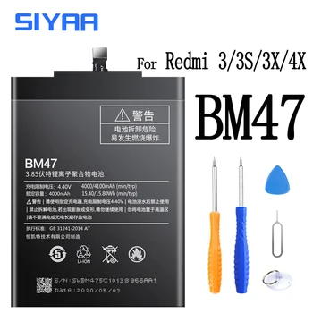 BN30 BN34 BM47 BM35 BM36 Baterie Pentru Xiaomi Mi 4C 5S Redmi 4A 5A 3 3S 4X Înlocuire Bateria Litiu-Polimer Baterie Instrumente Gratuite