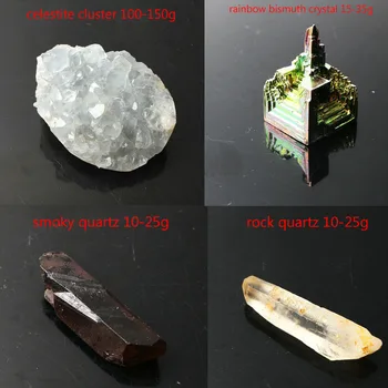 1 set 14Pcs naturale glob de cristal Ametist Celestite cluster de piatră originale Dur mineral specimen reiki de vindecare cadou Gratuit cutie