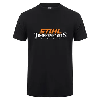 Stihl Timbersports Seria T Camasa Barbati cu Maneci Scurte din Bumbac de Vară Om Stihl T-shirt Mans Tricou DS-004
