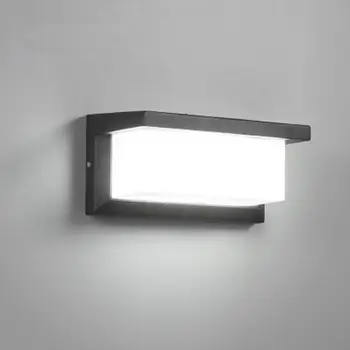 18W în aer liber de Iluminat Moderne de Perete de Lumină LED-uri de Perete Tranșee Pătrat de Metal Peretele Lumini Exterior Impermeabil corp de Iluminat