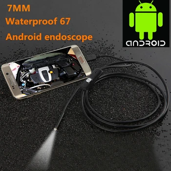 Android 7mm Impermeabil Endoscop HD Conducte Industriale Wireless, Camera de Inspecție Tub Cablu Mini Fir Moale, Camara Endoscopio