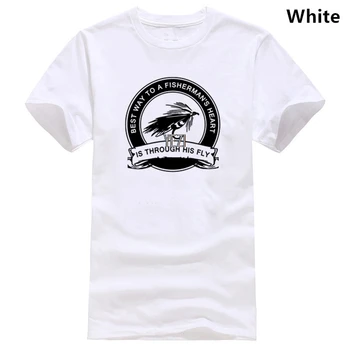 Funny t-shirt pentru bărbați, noutate t-shirt pentru femei, Zbura de pescuit Umor t-shirt