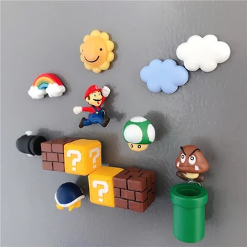 3D Super Mushroom Bros Magneți de Frigider Magnet de Frigider Mesaj Autocolante Om Adult Fată Băiat Copii Jucarie pentru Copii Cadouri