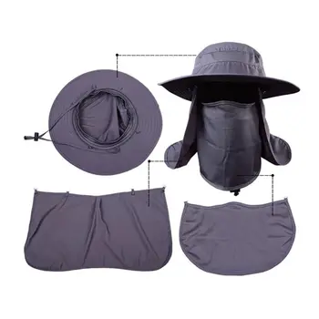 Pescuit Sori Anti UV Daiva de Protecție Față, pe Gât, Clapeta de Soare Capac Banda de Soare Pălărie de Ploaie Capac Pescuit, Drumeții