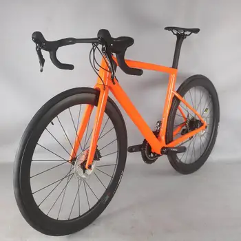 2021 Disc de Carbon Drum de biciclete Complete, Biciclete de Carbon cu SH1MANO R7020 groupset de carbon roți